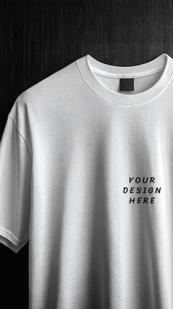 PSD white blank tshirt mockup