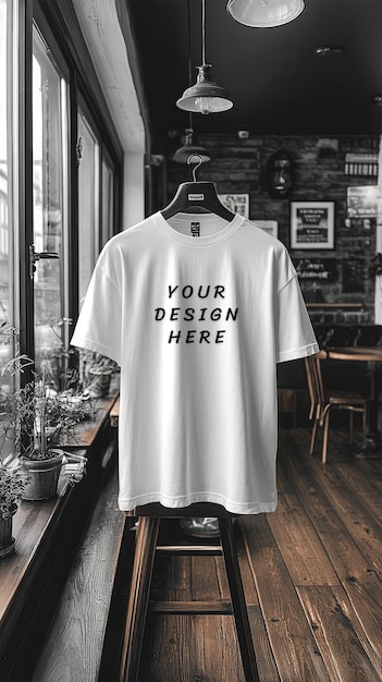 PSD white blank tshirt mockup