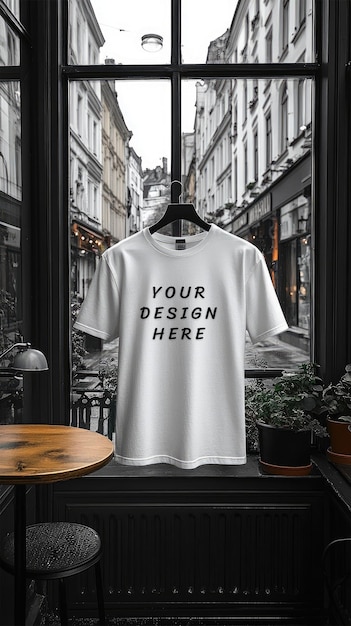 White blank tshirt mockup