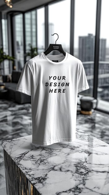 White blank tshirt mockup