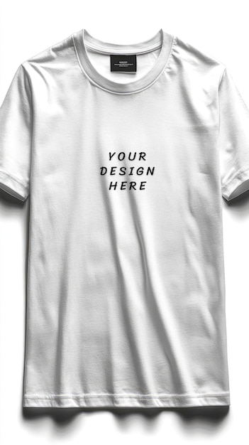 PSD white blank tshirt mockup