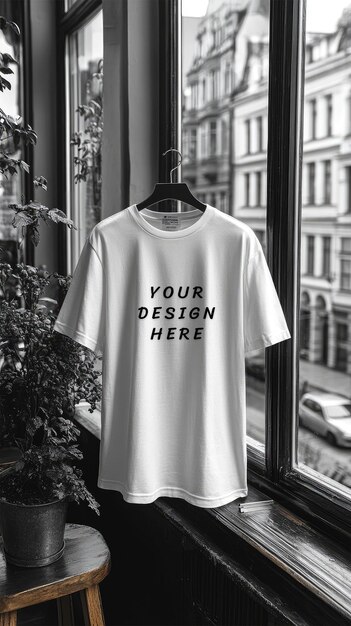 PSD white blank tshirt mockup