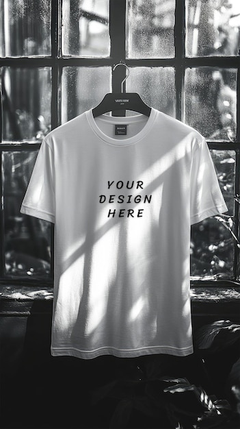 PSD white blank tshirt mockup