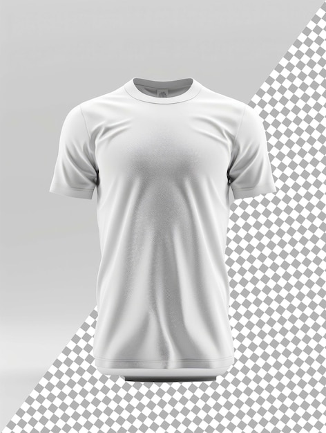 White Blank Tshirt on transparent background