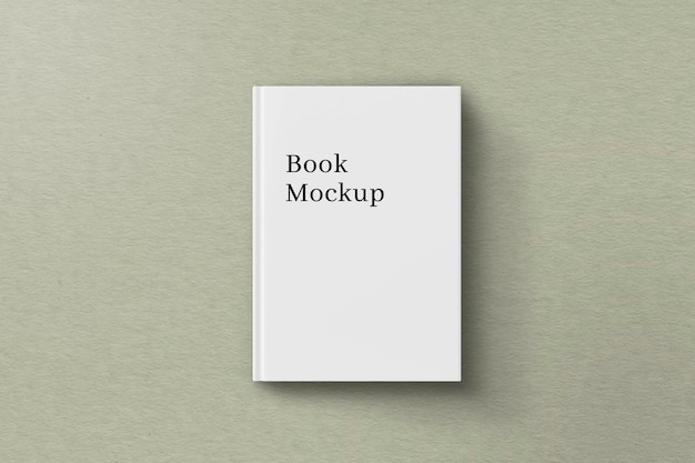 White Book Cover Mockup Template Design PSD