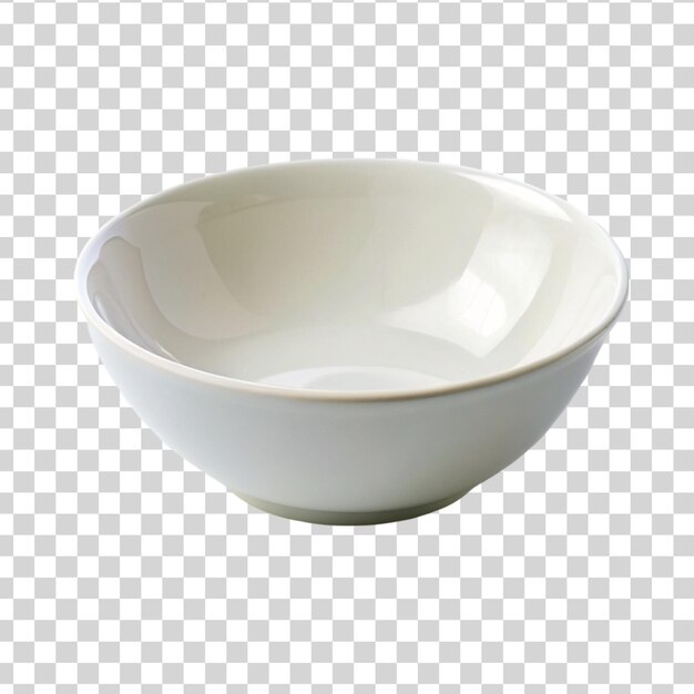 White bowl isolated on Transparent background