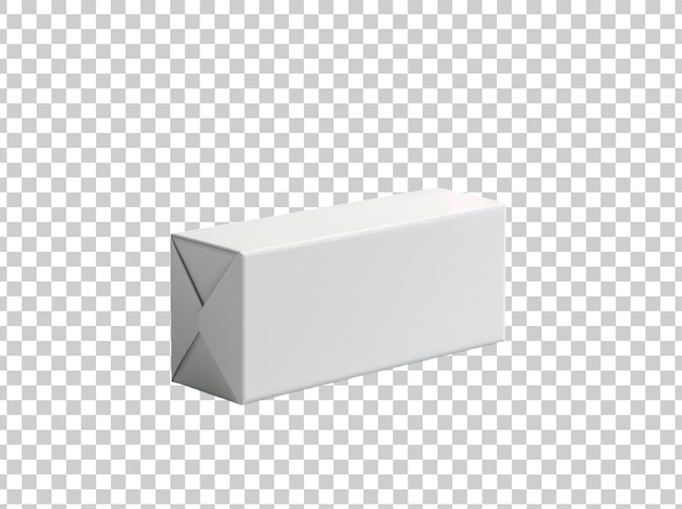 PSD a white box with a white box on a transparent background