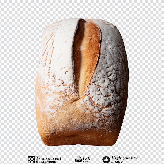 PSD white bread isolated on transparent background