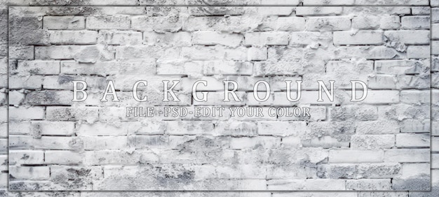 PSD white brick wall texture