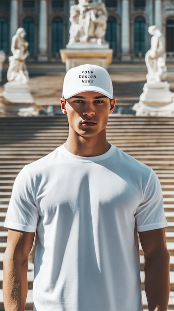 White cap mockup