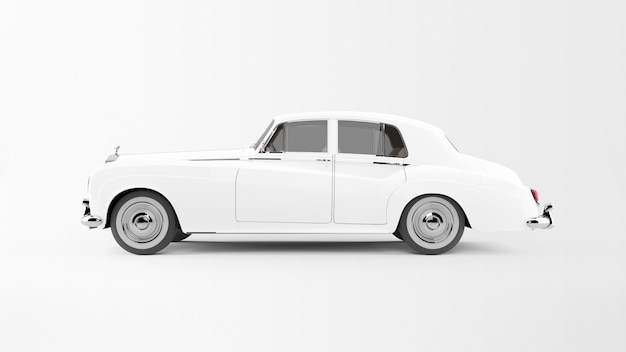 White car isolated