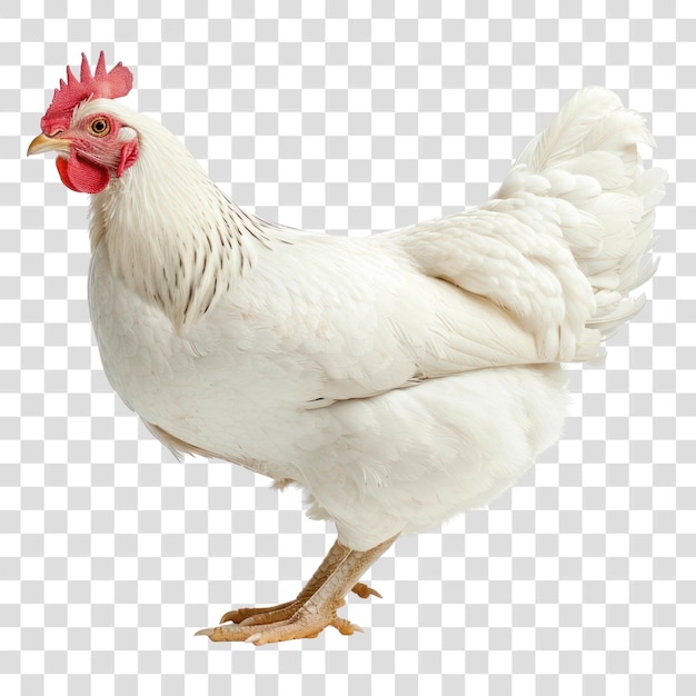 PSD white chicken isolated background