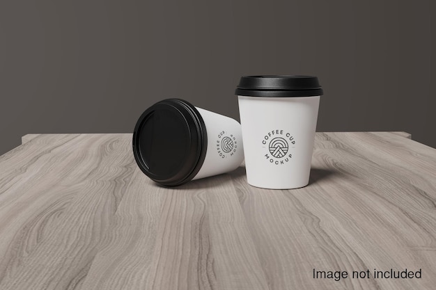 White coffee cup mockup