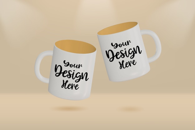 White Coffee mug mockup