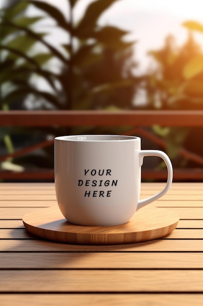 a white coffee mug with the words your design on it