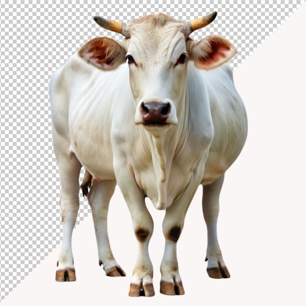 a white cow