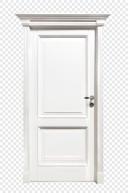 PSD a white door with a white frame