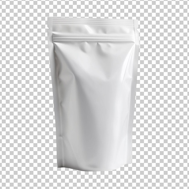 white doypack transparent background