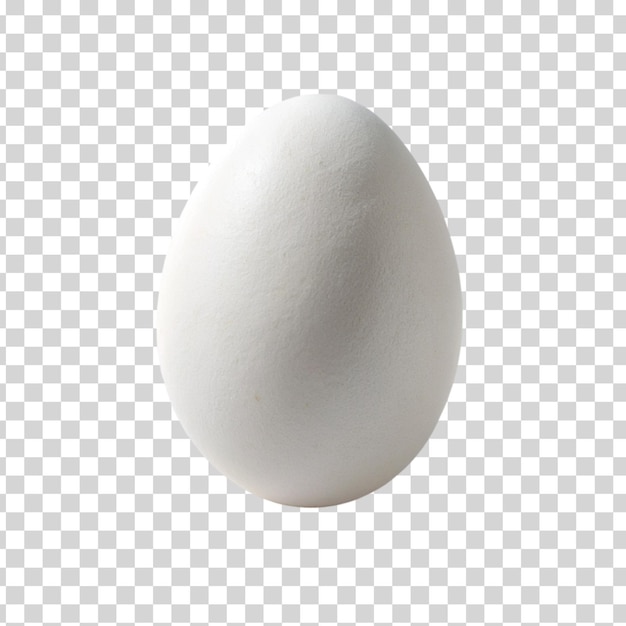 A white egg isolated on Transparent background