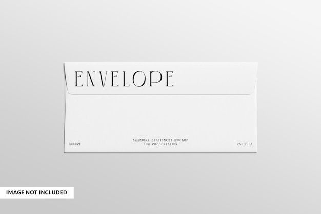 A white envelope with the word envelope written on it