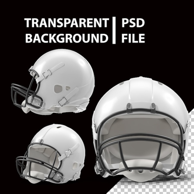 White Football Helmet PNG