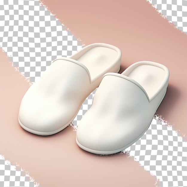 White footwear on a transparent background