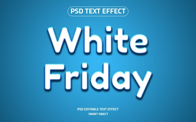 White Friday logo editable text effect