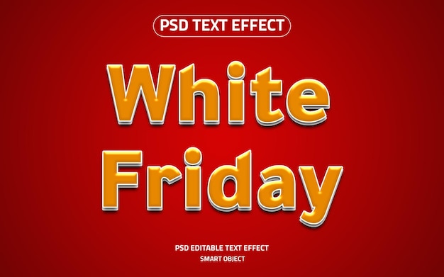 White Friday logo text effect