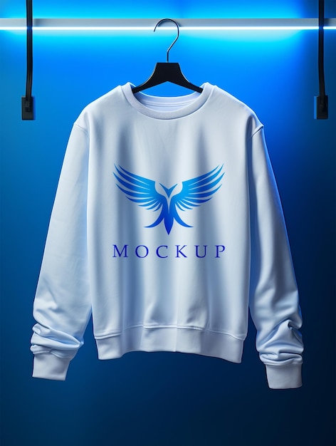 White full sleeve sweatshirt mockup