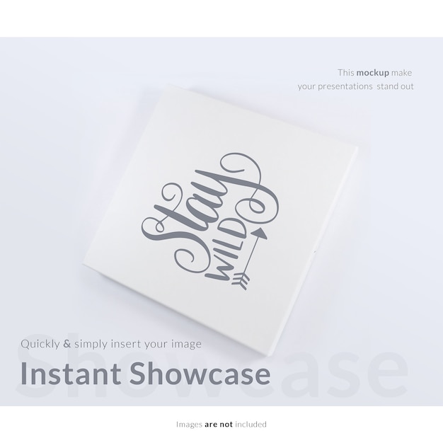 White gift box mock up