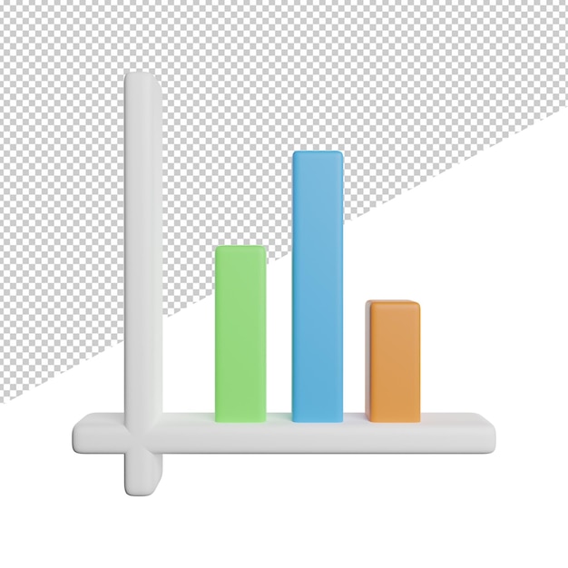 A white and green bar graph with the word the word on it