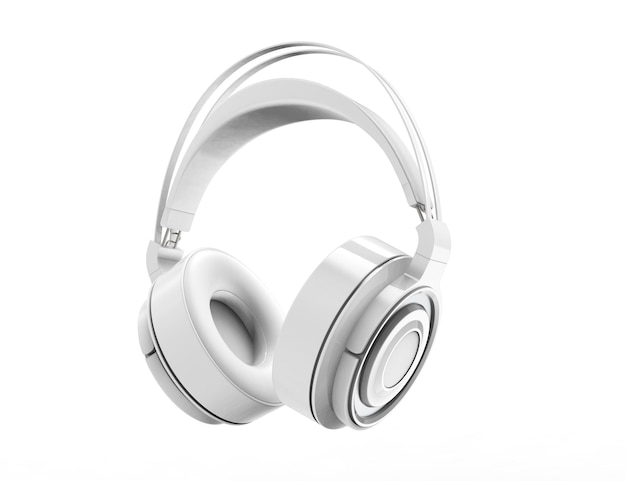 White headphone mockup