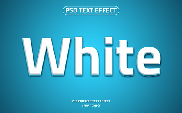 White logo text effect