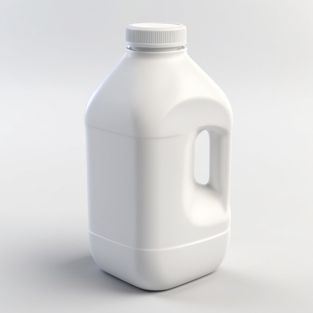 a white milk bottle with a lid that says quot milk quot on the top