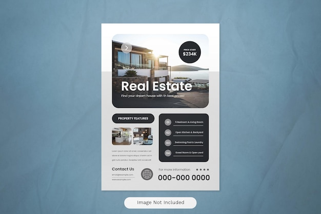 White Modern Real Estate Flyer