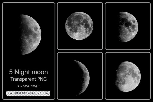 white moon or Night moon png