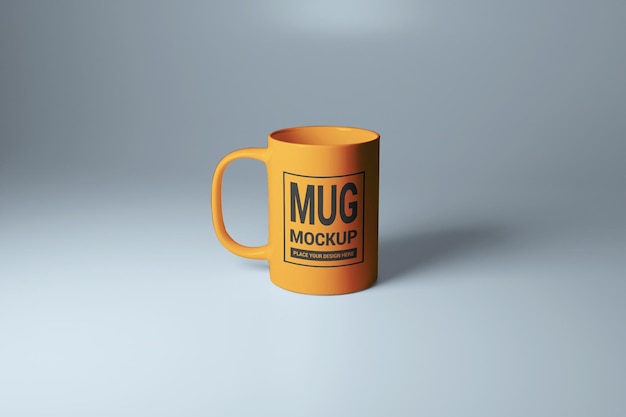 White Mug Mockup Template with changeable color