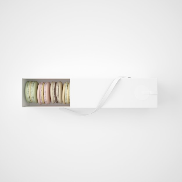 White package with macarons