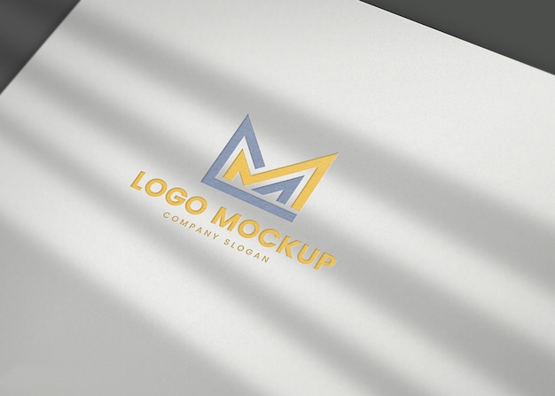 white paper logo mockup logo mockup templatelogo mockup branding