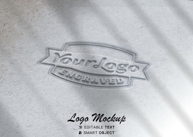 white paper logo mockup