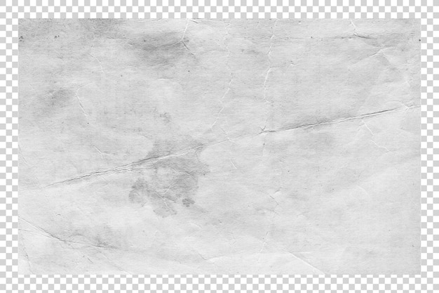 White paper texture on transparent background