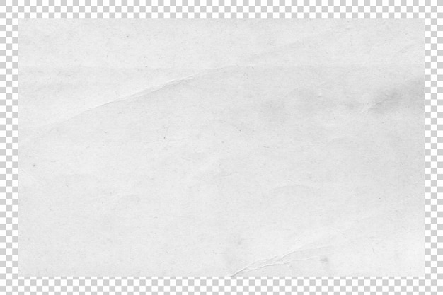 White paper texture on transparent background