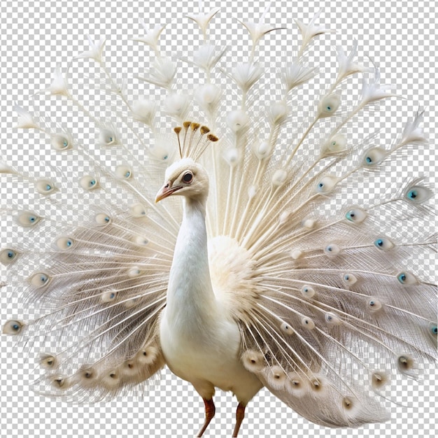 PSD a white peacock