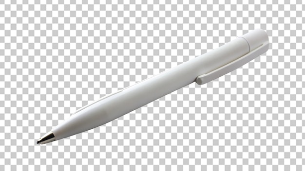 White pen isolated on transparent background