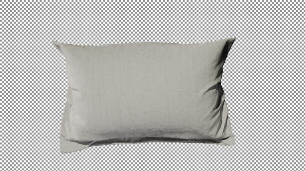 PSD a white pillow on a black background