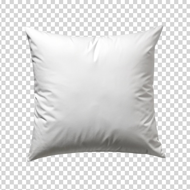 PSD white pillow on transparent background