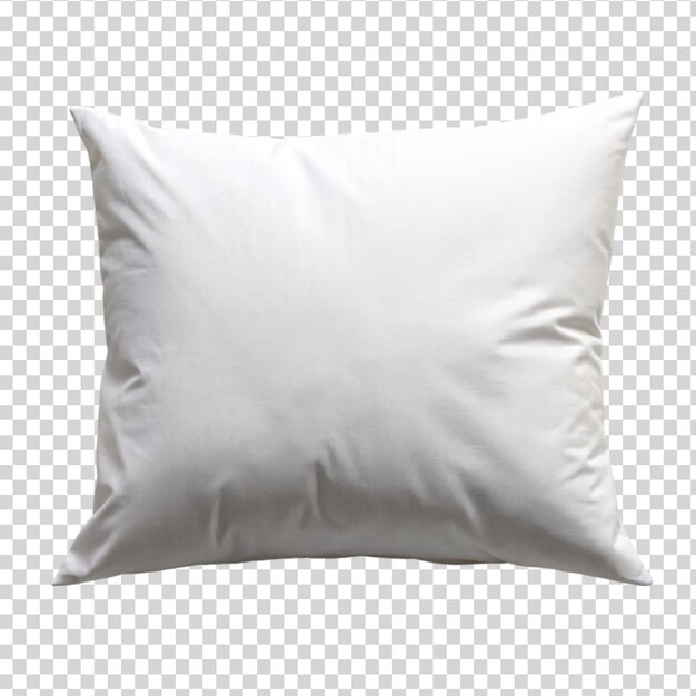 A white pillow on transparent background