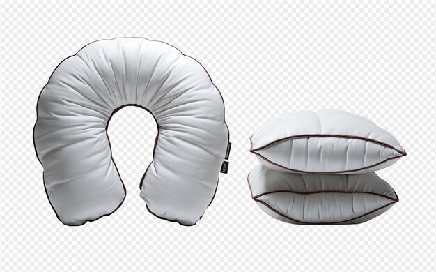 PSD a white pillow with a black strap that says  lounge