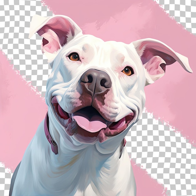 white pit bull terrier