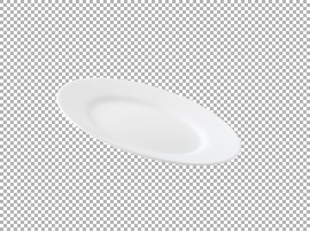 White plate isolated